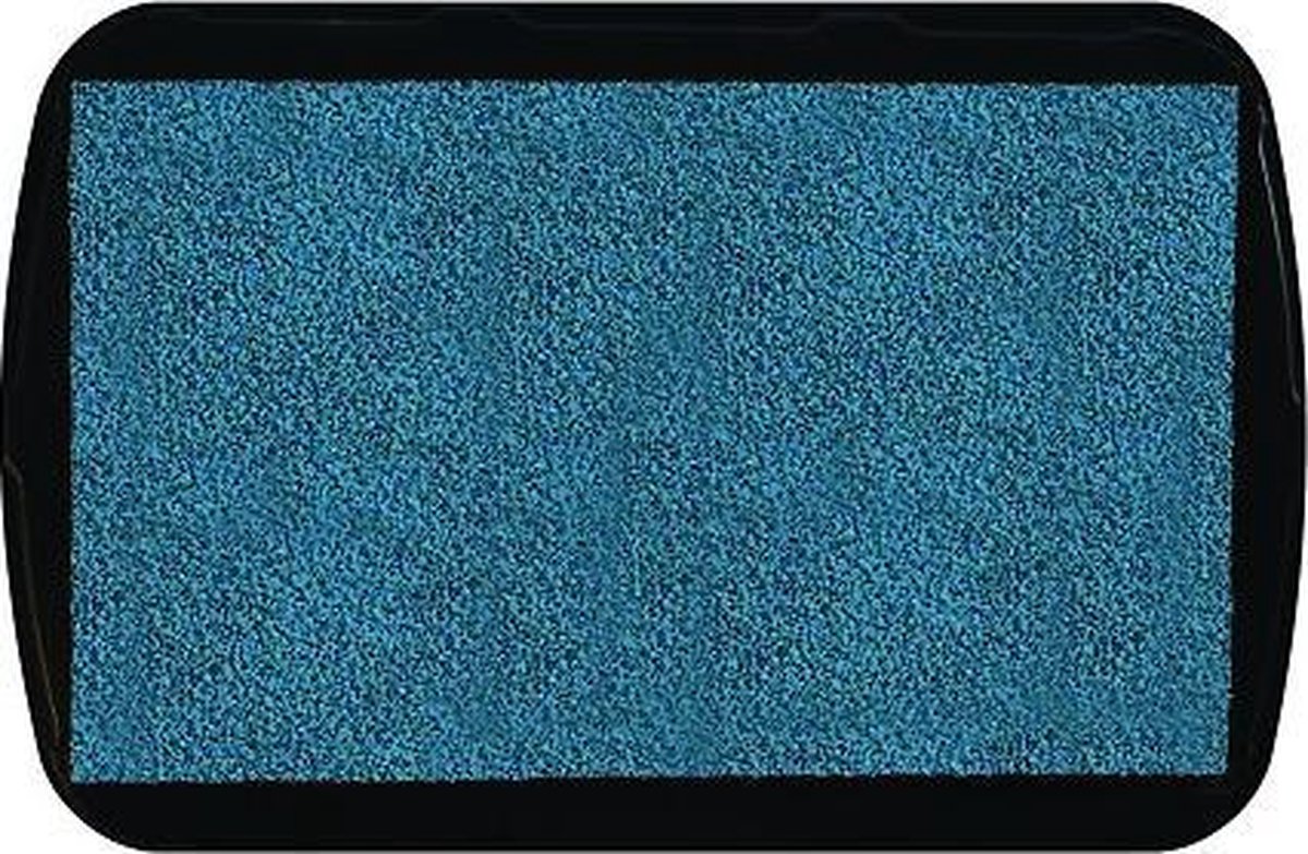 Stpad18 aqua stempelkussen - pigment inkt waterbasis Nellie Snellen - turquoise blauw